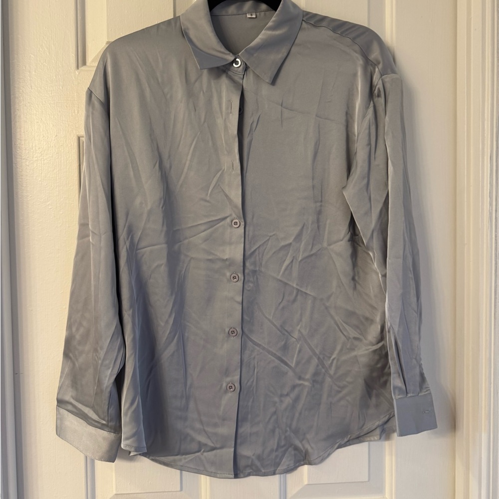 Source Unknown Women's Gray Blouse